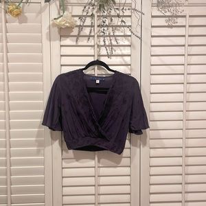 Deep purple crop top